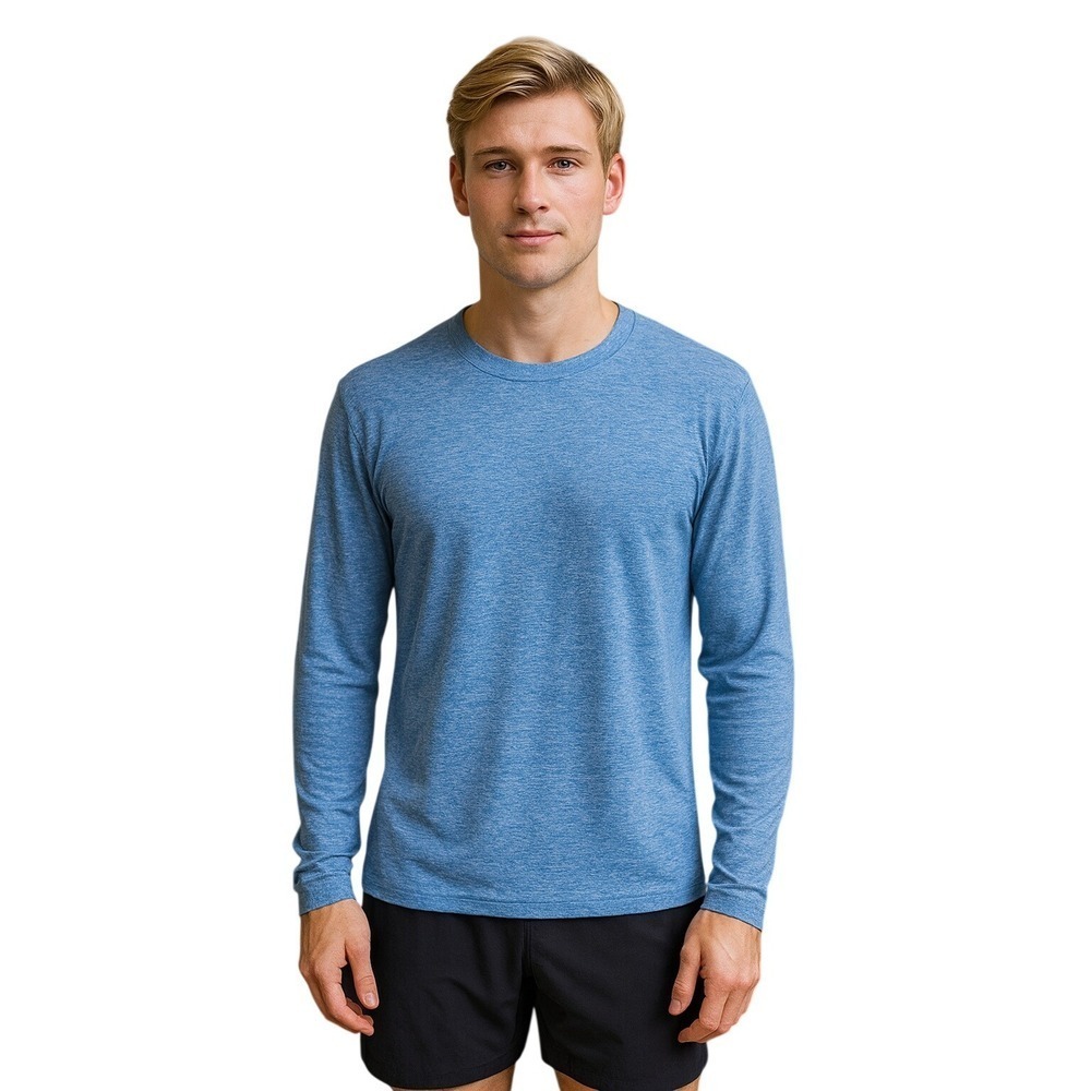 Lululemon Surge Blue Men's Long Sleeve Shirt Size Small Performance Tee Workout
